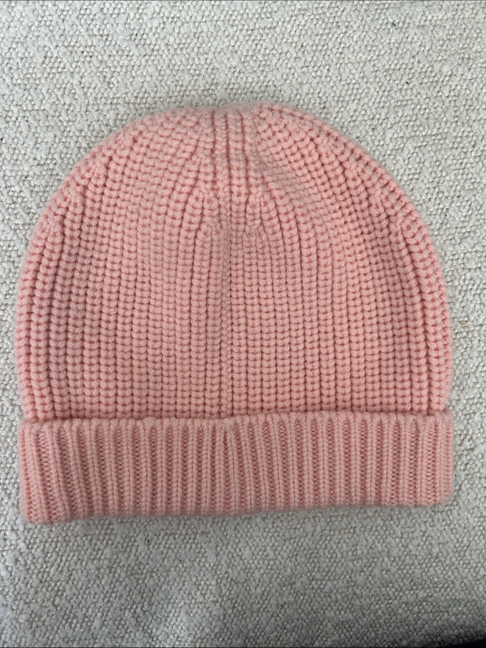 Le Bon Marche Pink Wool Beanie